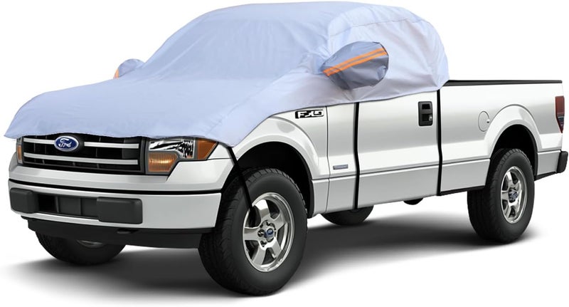 AltoCover Truck Car Cover Top for Crew Cab Pickup, Half Cover Sunproof Waterproof Windproof Protector for Extended Cab Trucks - Image 1
